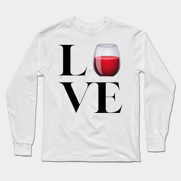 I Love Wine Long Sleeve T-Shirt by TTSWine